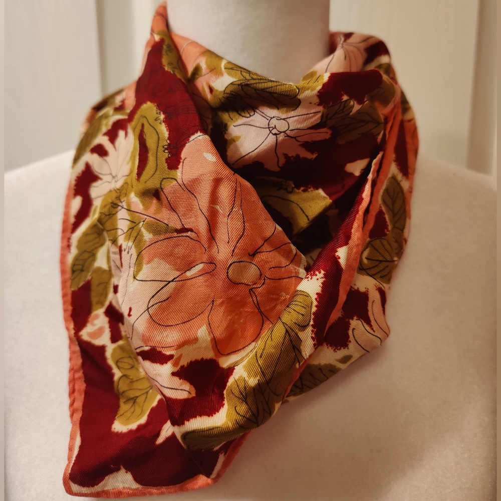 Vintage Floral Scarf by Vera Neuman